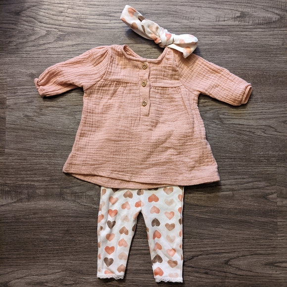 Rabbit + Bear organic cotton 3 piece outfit - Picture 1 of 3